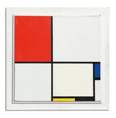 Komposition Nr. III, mit Rot, Blau, Gelb und Schwarz von Piet Mondrian