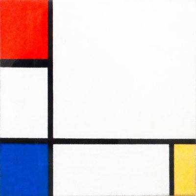 Komposition Nr. IV mit Rot, Blau und Gelb von Piet Mondrian