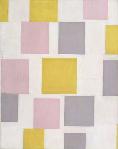 Komposition mit Farbflächen 5 von Piet Mondrian