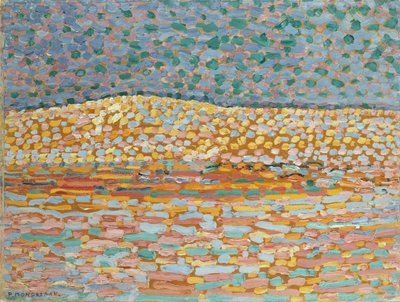 Pointillistische Dünenstudie, Kamm links von Piet Mondrian