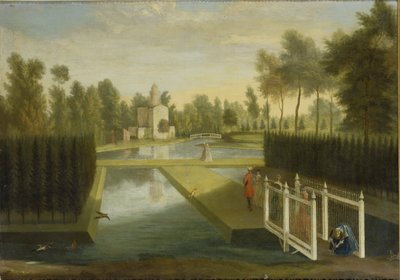 Blick auf die Rückseite des Bagnio von Süden des oberen Flusses, Chiswick House von Pieter Andreas Rysbrack