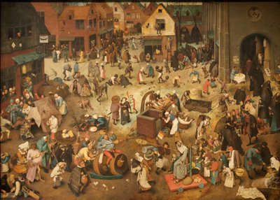 Kampf zwischen Fasching und Fasten von Pieter Brueghel the Elder