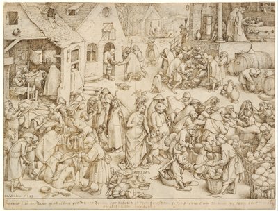 Die sieben Tugenden 3 Nächstenliebe von Pieter Brueghel the Elder
