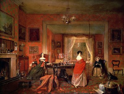 Drei Damen in einem Salon von Pieter Christoffel Wonder