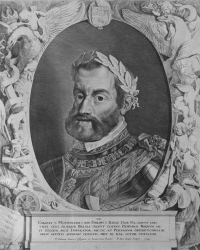 Karl V., Heiliger Römischer Kaiser, graviert von Pieter van Sompel, 1644 von Pieter Claesz Soutman