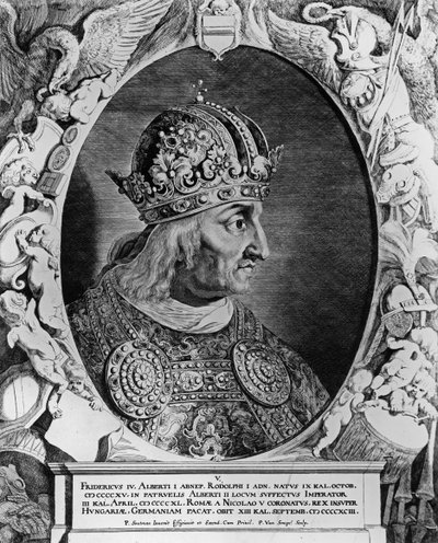 Porträt von Friedrich IV., Heiliger Römischer Kaiser, graviert von Pieter van Sompel von Pieter Claesz Soutman