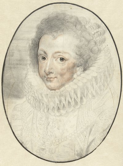 Porträt von Elisabeth, Gemahlin von Philipp IV. von Spanien von Pieter Claesz. Soutman