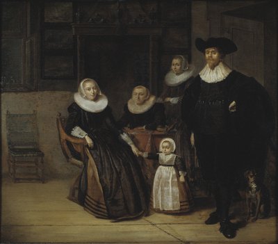 Porträt einer Familie, 1661 von Pieter Codde