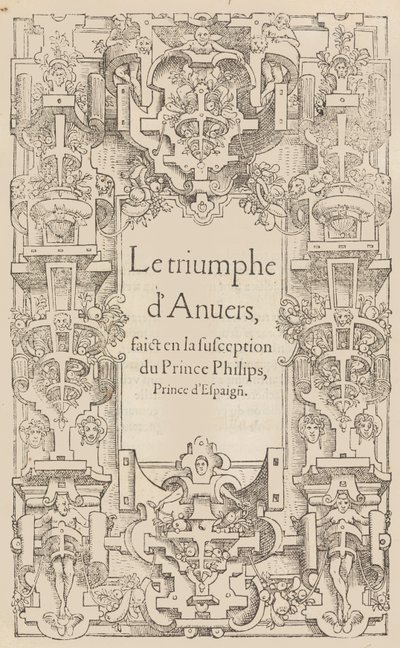 Der Triumph von Antwerpen bei der Aufnahme von Prinz Philipp, Prinz von Spanien von Pieter Coecke van Aelst