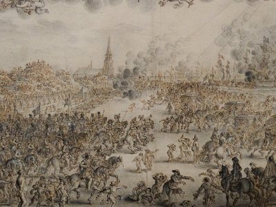 Die Abreise von Karl II. aus Scheveningen von Pieter Hendricksz Schut