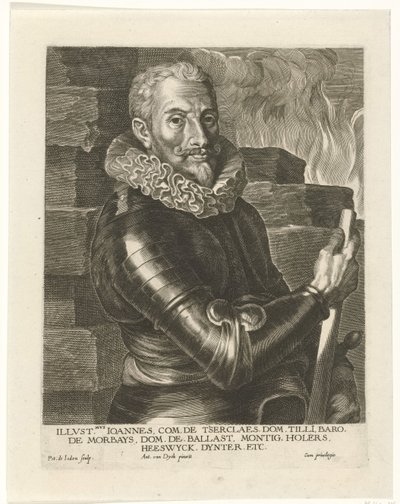 Porträt von Johann Tserclaes, Graf von Tilly von Pieter I Jode de