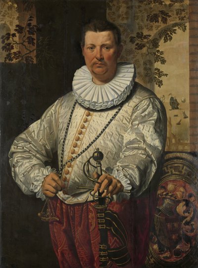 Porträt eines niederländischen Admirals der Flotte von Pieter I Pietersz