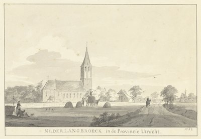 Ansicht des Dorfes Nederlangbroek von Pieter Jan van Liender