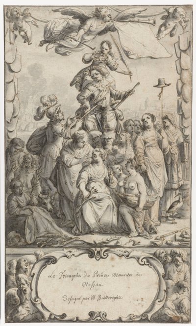 Frontispiz-Design für Frederick Hendrick van Nassauw von Pieter Jansz