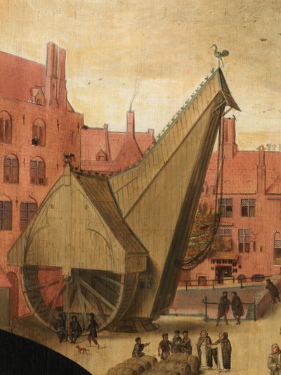 Detail des Porträts von Jan van Eyewerve von Pieter Jansz. Pourbus