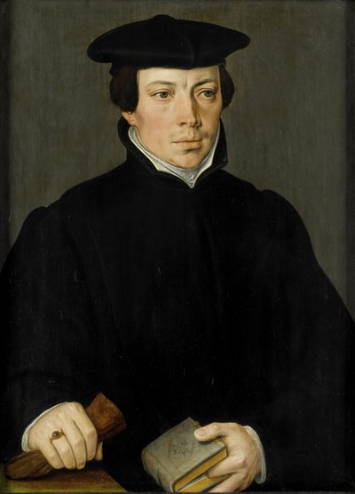 Porträt eines jungen Ministers, ca. 1535-84 von Pieter Jansz. Pourbus