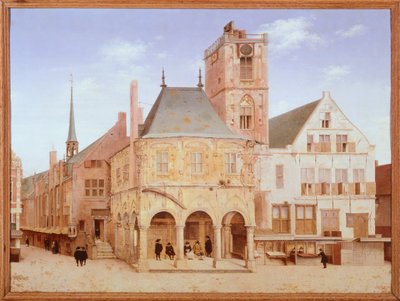 Altes Rathaus in Amsterdam von Pieter Saenredam, Niederlande von Pieter Jansz Saenredam