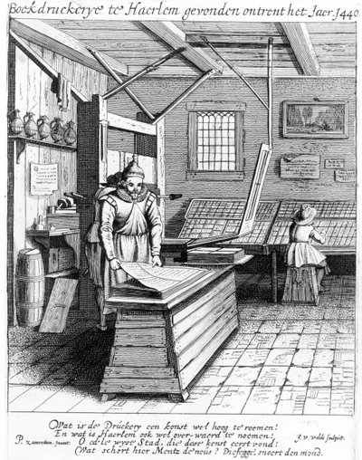 Die Buchbinderei von Laurens Janszoon Koster, aus 