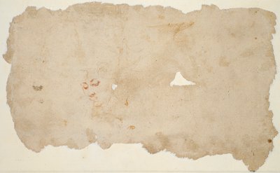Hagar und der Engel (recto); Skizze des Gesichts einer Frau (verso) von Pieter Lastman