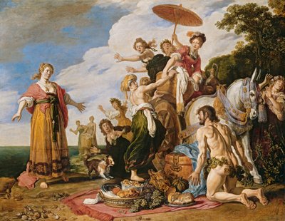 Odysseus vor Nausikaa von Pieter Lastman