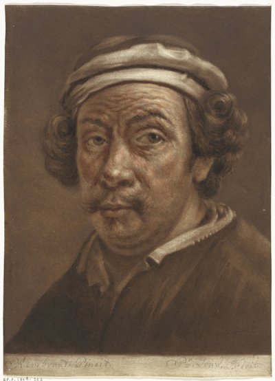 Porträt von Rembrandt van Rijn von Pieter Louw