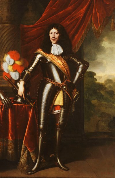 Porträt eines Gentlemans, möglicherweise ein Mitglied der Hohenzollern, Ganzkörper, in Rüstung von Pieter Nason