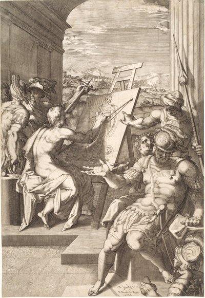 Allegorie der Malerei von Pieter Perret