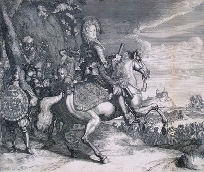 Reiterporträt von Alexander Danilowitsch Menschikow von Pieter Pickaert