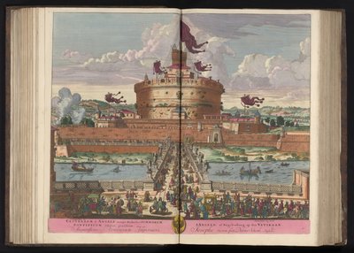 Engelsburg am Tiber in Rom von Pieter Schenk (I)