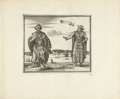 Bewohner von Archangelsk, 1726 von Pieter Van der Aa