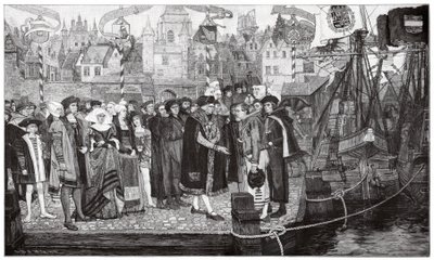 Zuckerhandel, Antwerpen, ca. 1510-20 von Pieter Verhaert