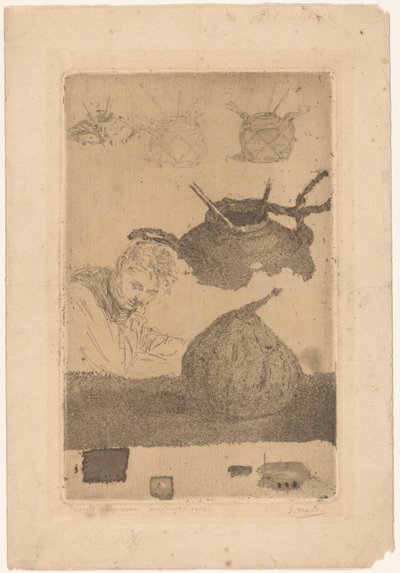 Erste Radierproben von Pieter Willem van Baarsel (signed by artist)