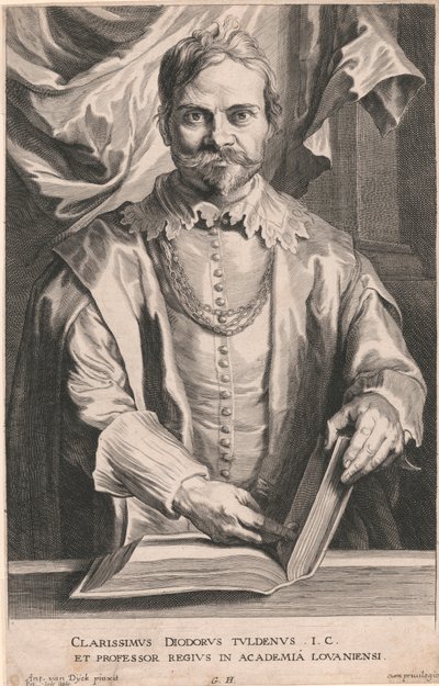 Clarissimus Diodorus Tuldenus I.C., und Professor Regius in der Akademie Louaniensi von Pieter de Jode