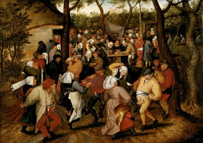 Hochzeitstanz im Freien von Pieter the Younger Brueghel