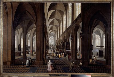 Innenansicht der Kathedrale von Antwerpen von Pieter the Younger Neefs