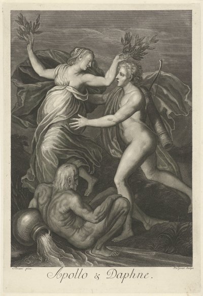 Apollo und Daphne (Serie: Mythologische Liebesgeschichten) von Pieter van Gunst