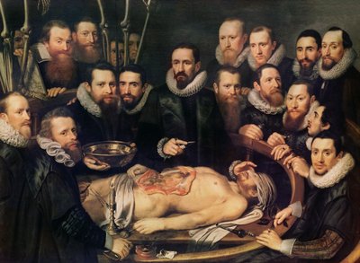 Die Anatomie-Lektion des Dr. Willem van der Meer in Delft von Pieter van Miereveld