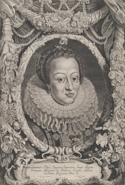 Eleonora, Ehefrau von Ferdinand II, aus der Serie Ferdinandus II et III Imperatorum Domu..., ca. 1625 von Pieter van Sompel