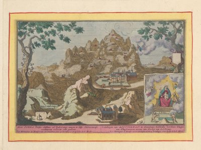 Ansicht des Berges Montserrat von Pieter van den Berge