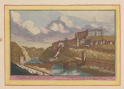 Ansicht des Alcázar in Toledo von Pieter van den Berge