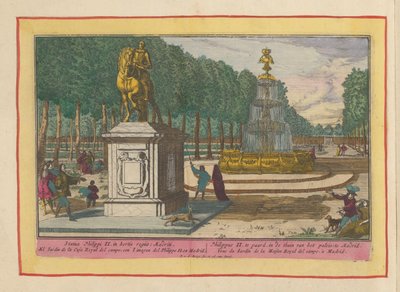 Reiterstandbild von Philipp II. im Palastgarten in Madrid von Pieter van den Berge