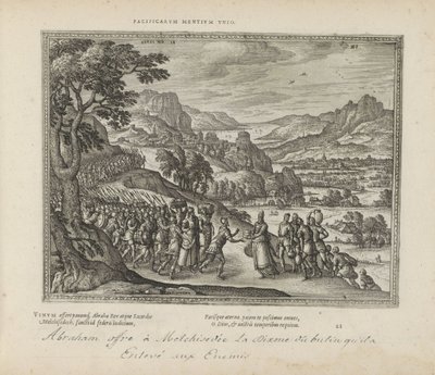 Abrahams Begegnung mit Melchisedek von Pieter van der Borcht (I)