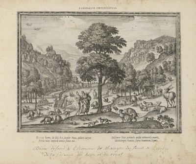 Gott zeigt Adam das Paradies von Pieter van der Borcht (I)