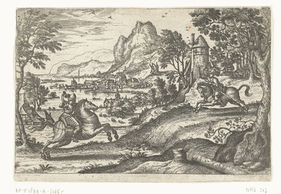 Landschaft mit zwei Reitern von Pieter van der Borcht (I)
