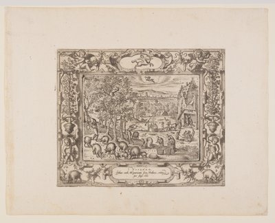 November, aus Die zwölf Monate von Pieter van der Borcht