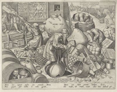 Allegorie auf den Eigennutz von Pieter van der Heyden