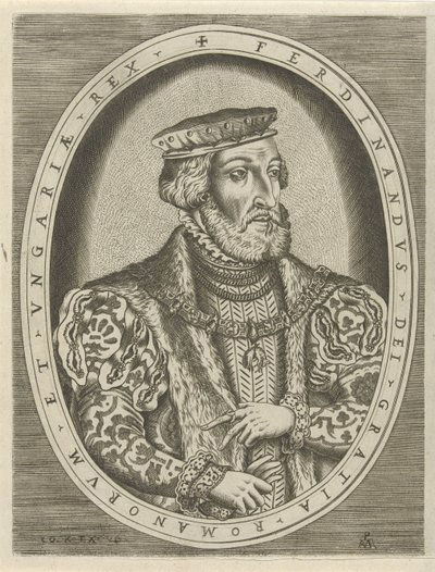 Porträt von Ferdinand I. von Habsburg, deutscher Kaiser von Pieter van der Heyden
