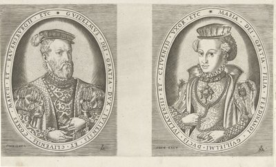 Porträts von Wilhelm II., Herzog von Geldern, und Maria von Österreich, Herzogin von Geldern von Pieter van der Heyden