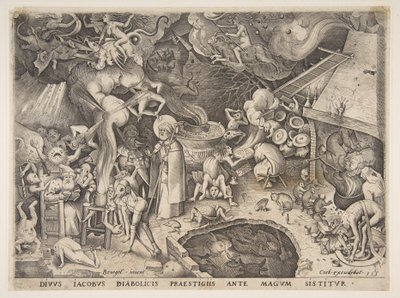 St. Jakob und der Magier Hermogenes aus Die Geschichte des Magiers Hermogenes, 1565 von Pieter van der Heyden
