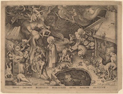 Sankt Jakob und der Magier Hermogenes von Pieter van der Heyden after Pieter Bruegel the Elder